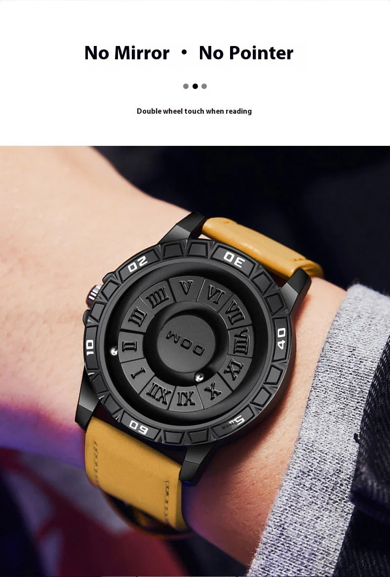 A sophisticated magnetic suspension waterproof watch with a sleek and personalised design