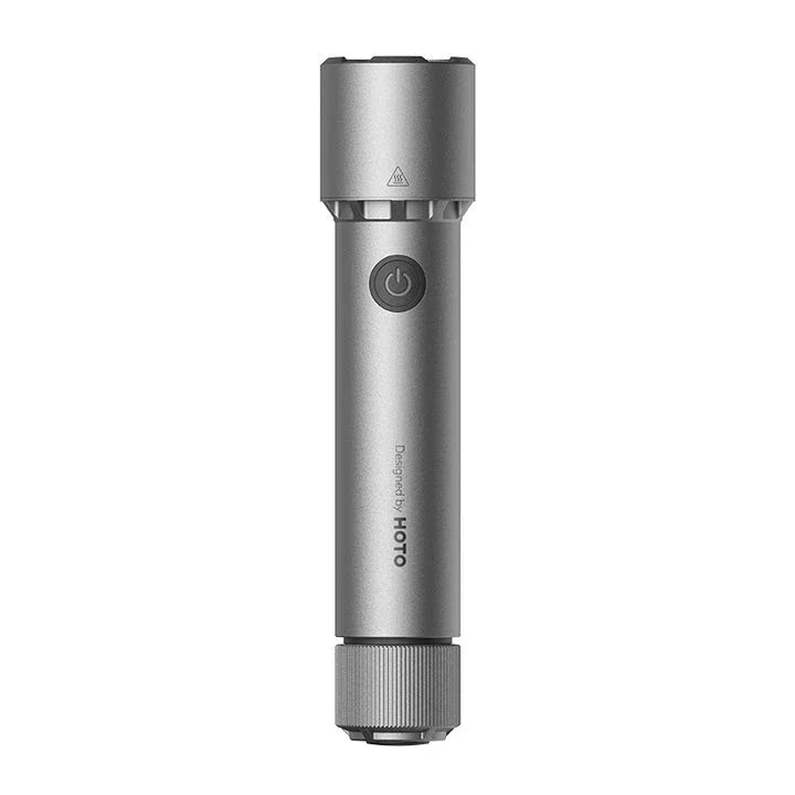 Powerful 2300 lumens tactical flashlight with durable aluminium alloy construction, waterproof design, and versatile functionality for outdoor activities and self-defence.