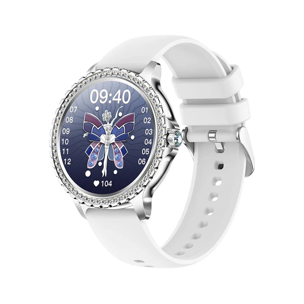 Stylish smart watch with heart rate, blood pressure, and blood oxygen monitoring for an active lifestyle