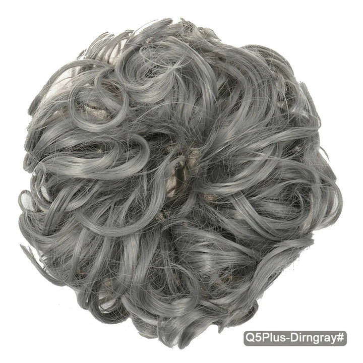 Messy Chignon Donut Hair Bun Pad in Fawn Brown, a versatile hair accessory that provides effortless elegance
