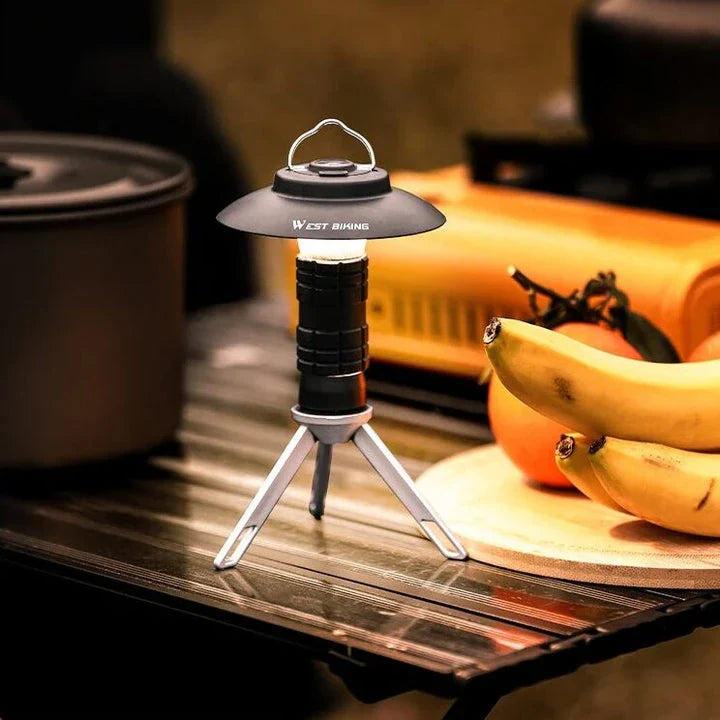 Powerful and Portable LED Camping Lantern with Magnetic Base for Outdoor Adventures