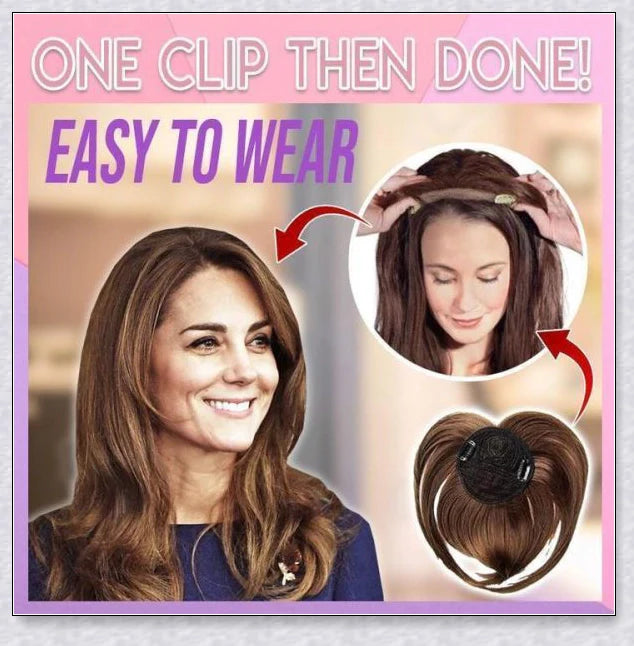 Volumising Hair Topper Clip for Women - Instantly Add Volume and Coverage to Your Hair