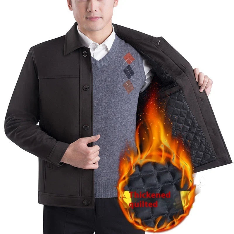 Premium British men's autumn jacket in various colours with tailored silhouette and practical pockets