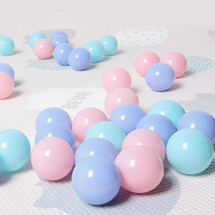 Vibrant, colourful marine balls in a playful, educational set for children's endless fun and development