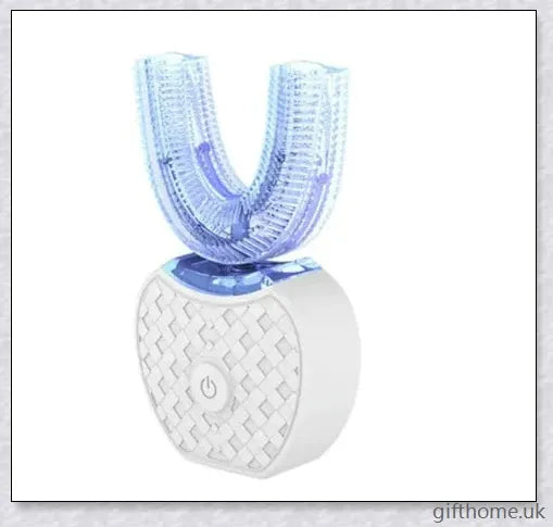 Premium Automatic Whitening Toothbrush with 360-degree rotating head, nano-blue light whitening, and gum massage features for sparkling smiles.