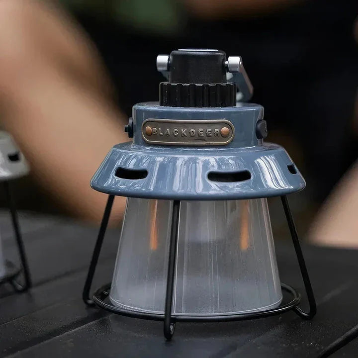 Portable Camping Light with four-level lighting, magnetic attachment, and convenient hook for versatile outdoor illumination