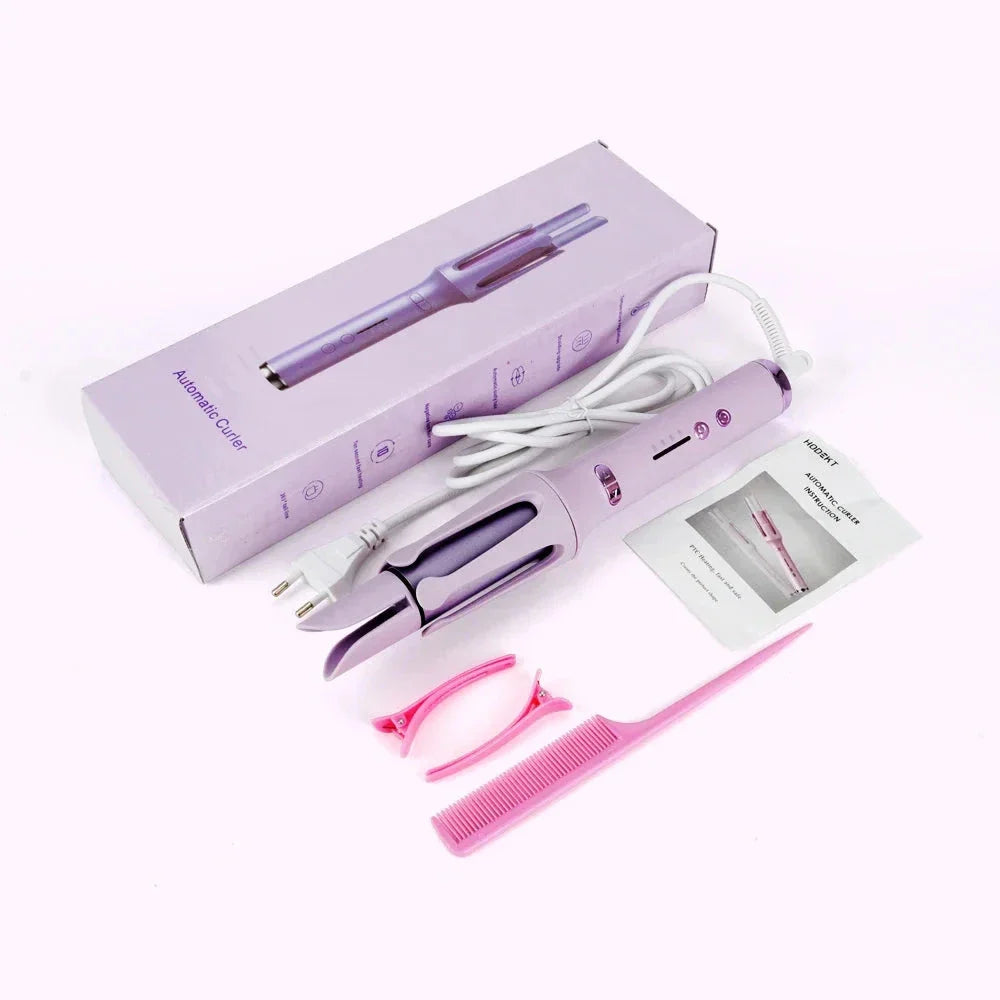 32mm Automatic Rotating Hair Curler with ceramic tourmaline technology for salon-quality curls