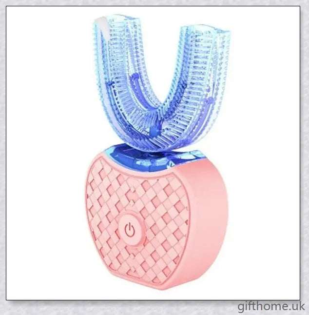Premium Automatic Whitening Toothbrush with 360-degree rotating head, nano-blue light whitening, and gum massage features for sparkling smiles.