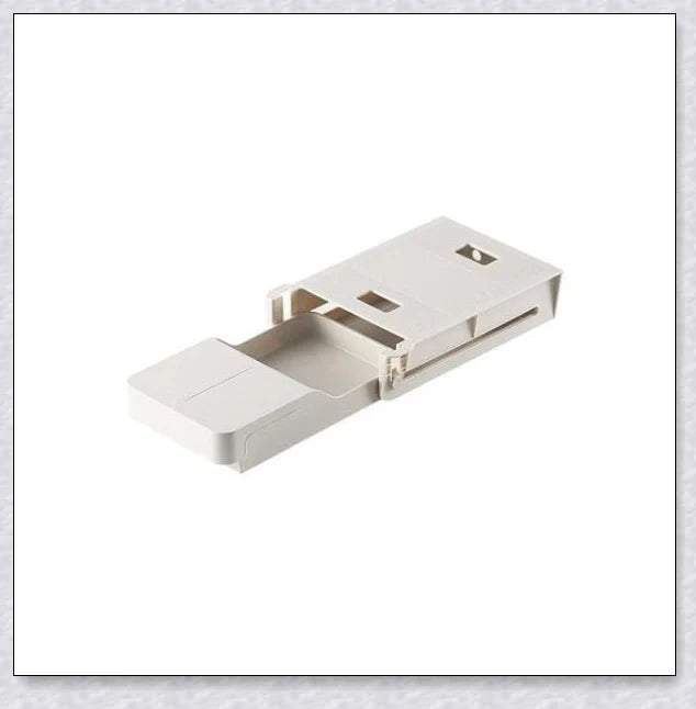 Discreet hidden under-desk storage drawer for pens, pencils, and other office supplies