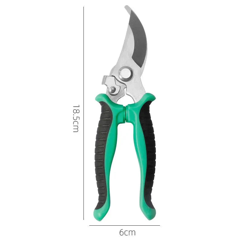 Professional Bypass Pruning Shears with stainless steel blades and ergonomic non-slip handles for effortless gardening