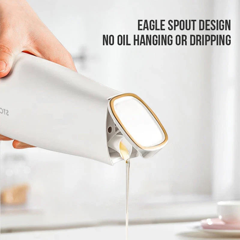 Automatic Leak-Proof Glass Oil Pot - Elegant and Mess-Free Kitchen Companion