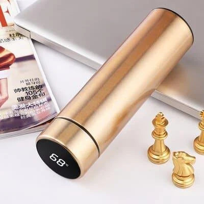 Stylish floral double-wall insulated water bottle with straw, made of high-quality stainless steel for long-lasting use and temperature control.