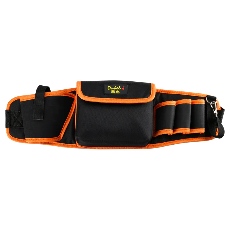 Premium Electrician's Tool Belt Organiser made from durable Oxford cloth with customisable tool slots and adjustable belt for hands-on tradespeople
