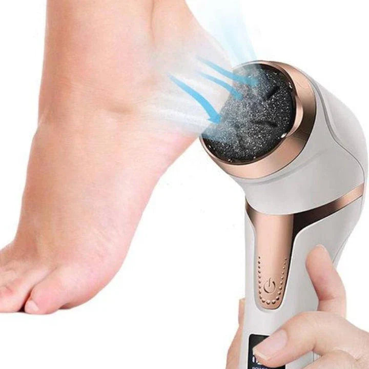 Electric Foot Dead Skin Remover, foot exfoliator with rechargeable battery and ergonomic design for smooth, soft feet