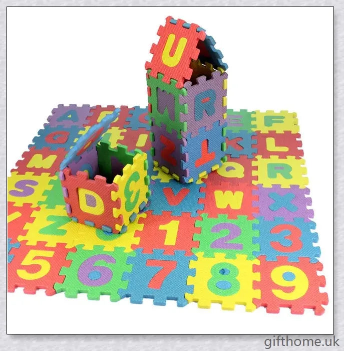 Premium baby crawling mat made of soft, cushioned EVA foam in vibrant colours to stimulate sensory development and encourage exploration.