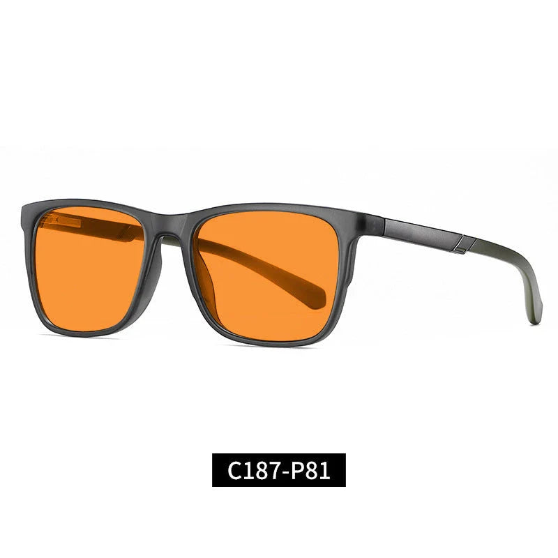 Cross-border Wild 2309 Orange Anti-Blue Light UV Glasses with stylish full-rim frame and protective lenses