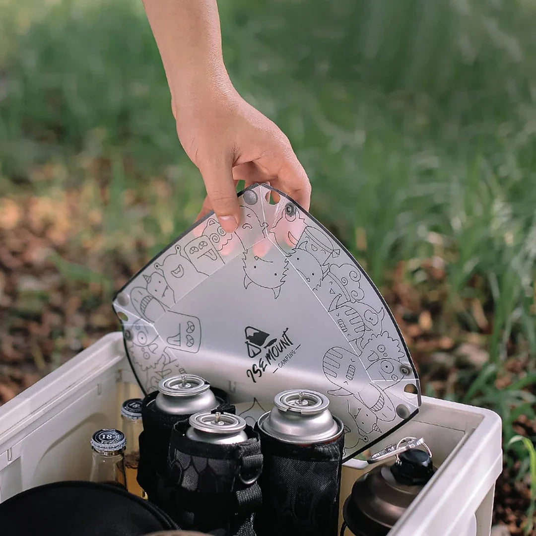 Versatile camping flatware set with bowl, cup, plate, and coffee drip filter made of durable PP material for outdoor dining