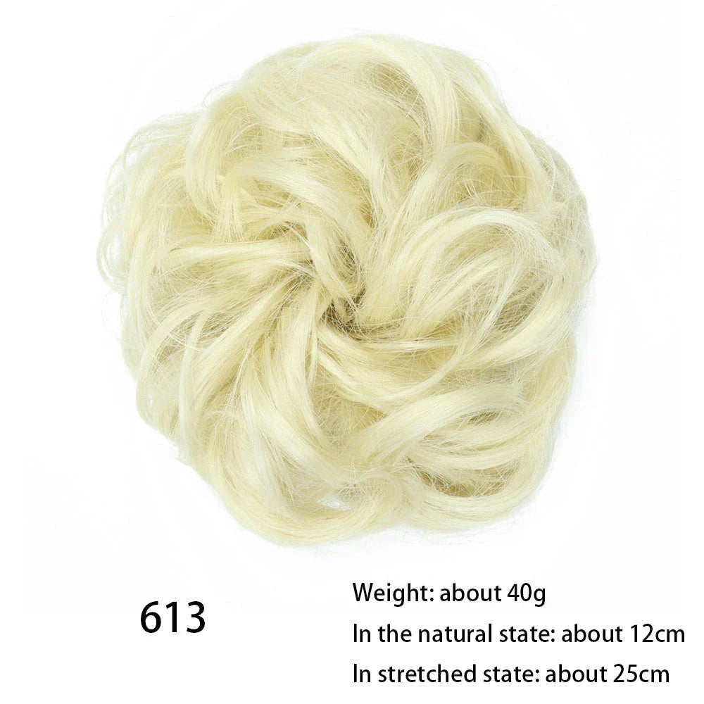 Messy Chignon Donut Hair Bun Pad in Fawn Brown, a versatile hair accessory that provides effortless elegance