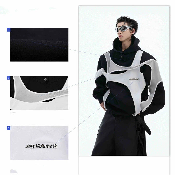 Pocket Heavy Hooded Sweater for Men, featuring a premium cotton-polyester blend, roomy front pockets, and a generous hood for added warmth and coverage.