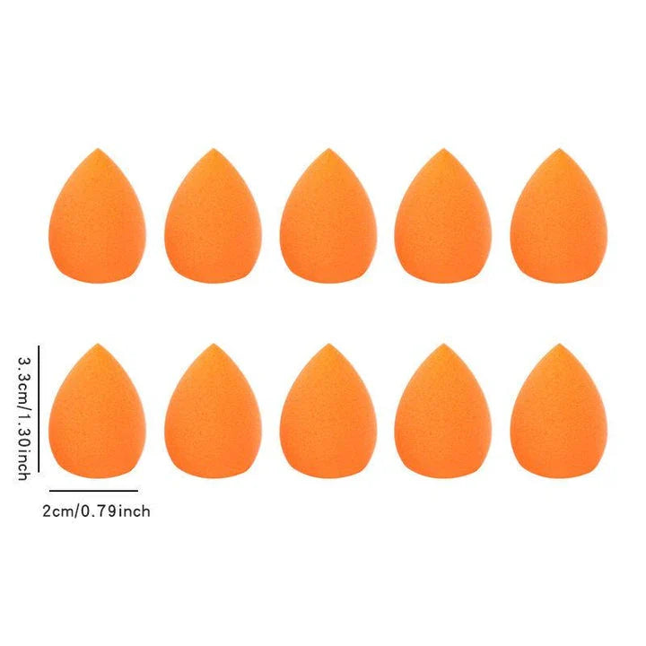 Premium 10-Piece Mini Makeup Sponge Set for Flawless Makeup Application