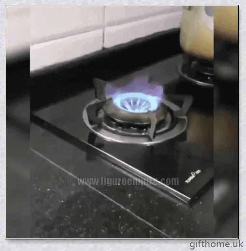 Premium gas stove flame diffuser with even flame distribution and anti-skid blades for fuel-efficient cooking
