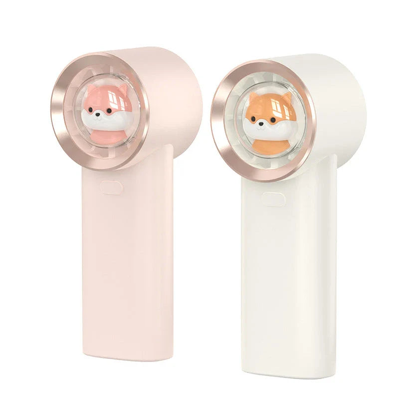 Charming Squirrel Mini Pocket Fan with Handheld and Stand Functions, 3 Wind Speeds, and Long-Lasting Battery Life
