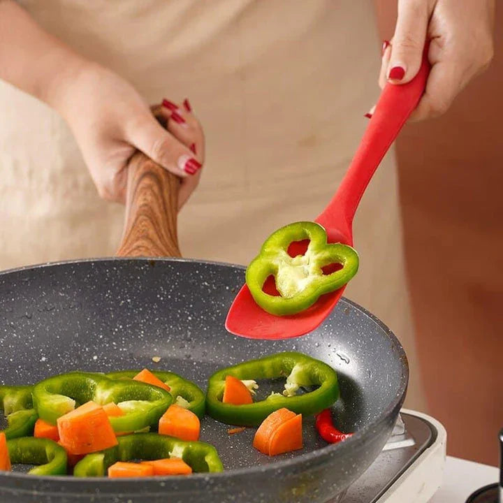 Premium silicone spatula with heat-resistant properties, ideal for a wide range of cooking and baking tasks in the British kitchen.