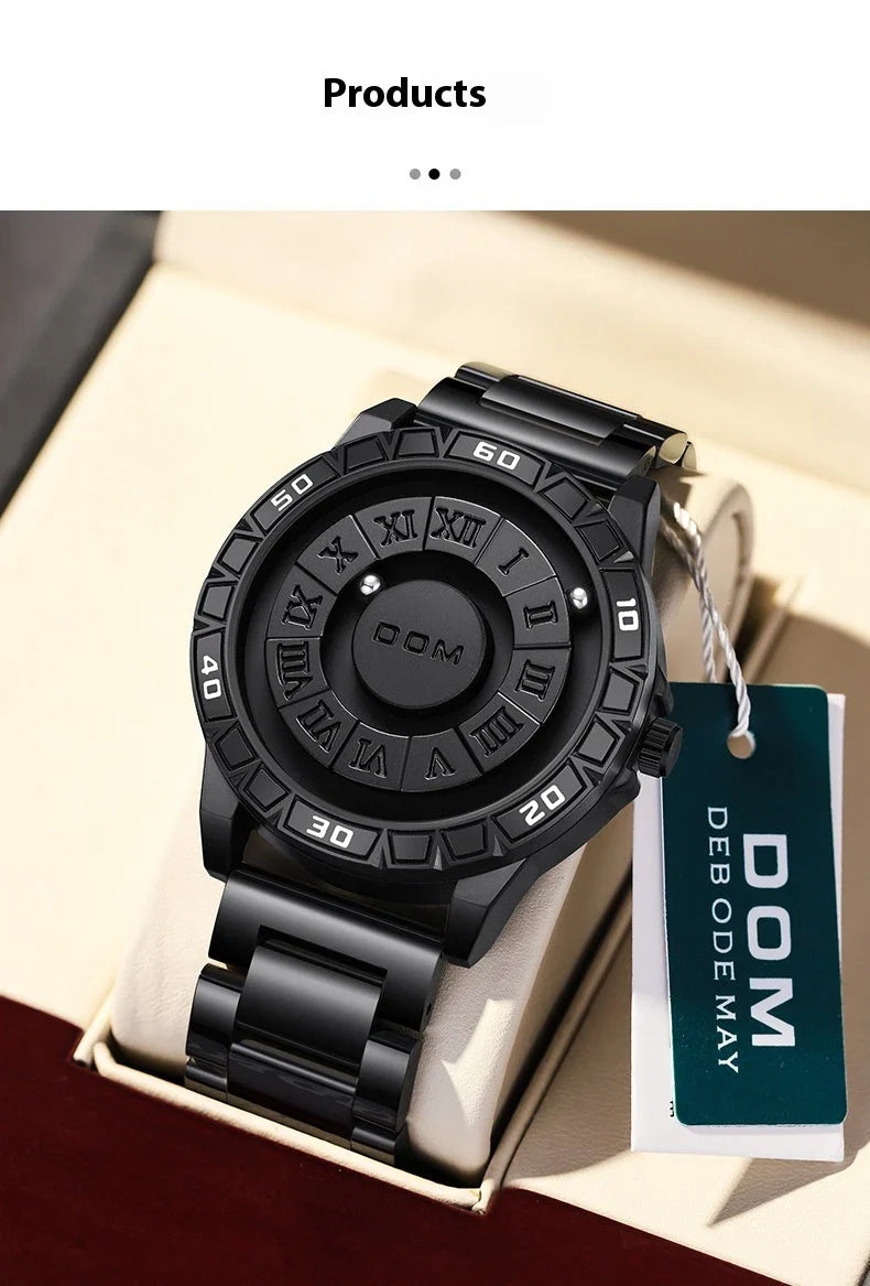 A sophisticated magnetic suspension waterproof watch with a sleek and personalised design