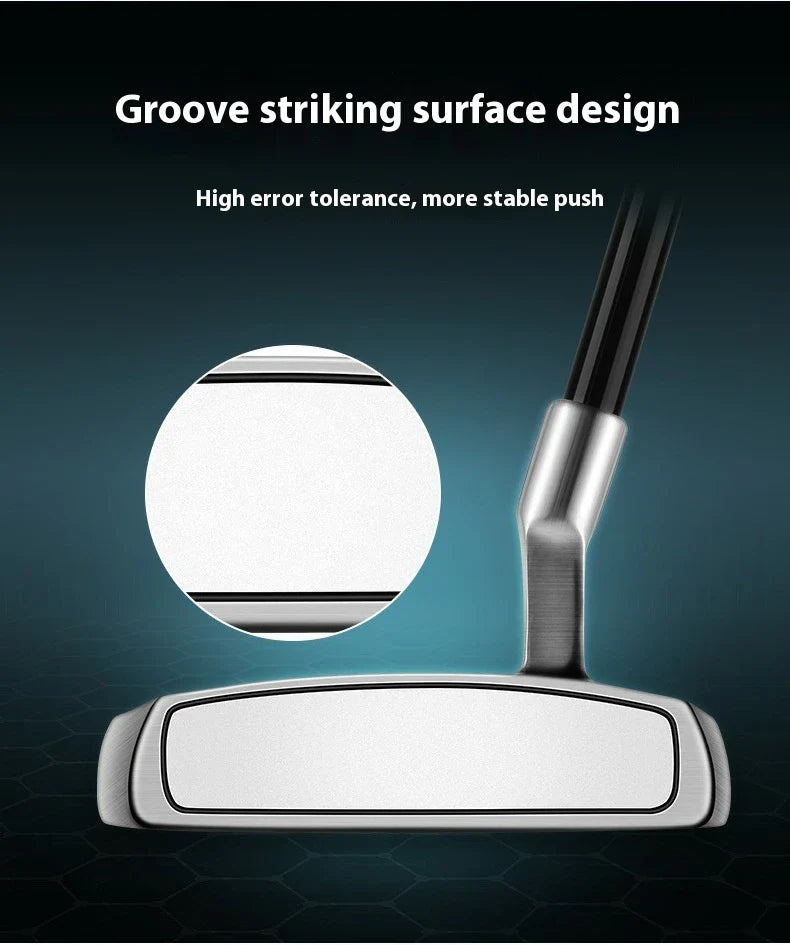 Premium golf putter with low centre of gravity for stable, consistent putting on the green