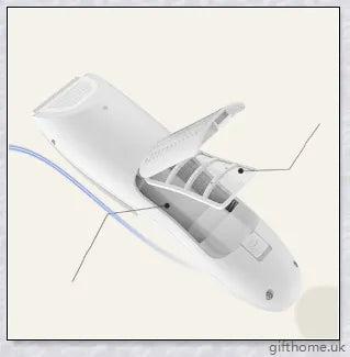A premium baby hair clipper with a grey colour, featuring an ergonomic design and quiet, vibration-free operation for a smooth, safe haircut experience.