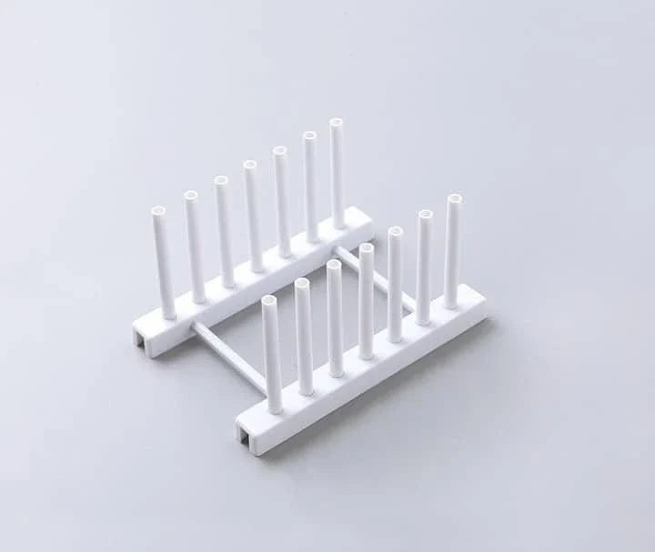 A sleek and compact dish organiser made with durable ABS material, designed to streamline kitchen storage and add elegance to your space.