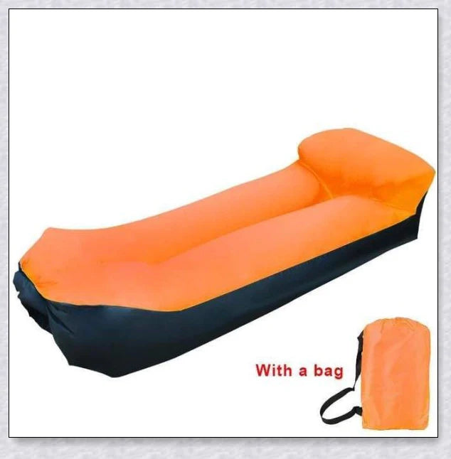 Outdoor Inflatable Couch in various vibrant colour options, perfect for relaxing in the garden, at the beach, or during a picnic