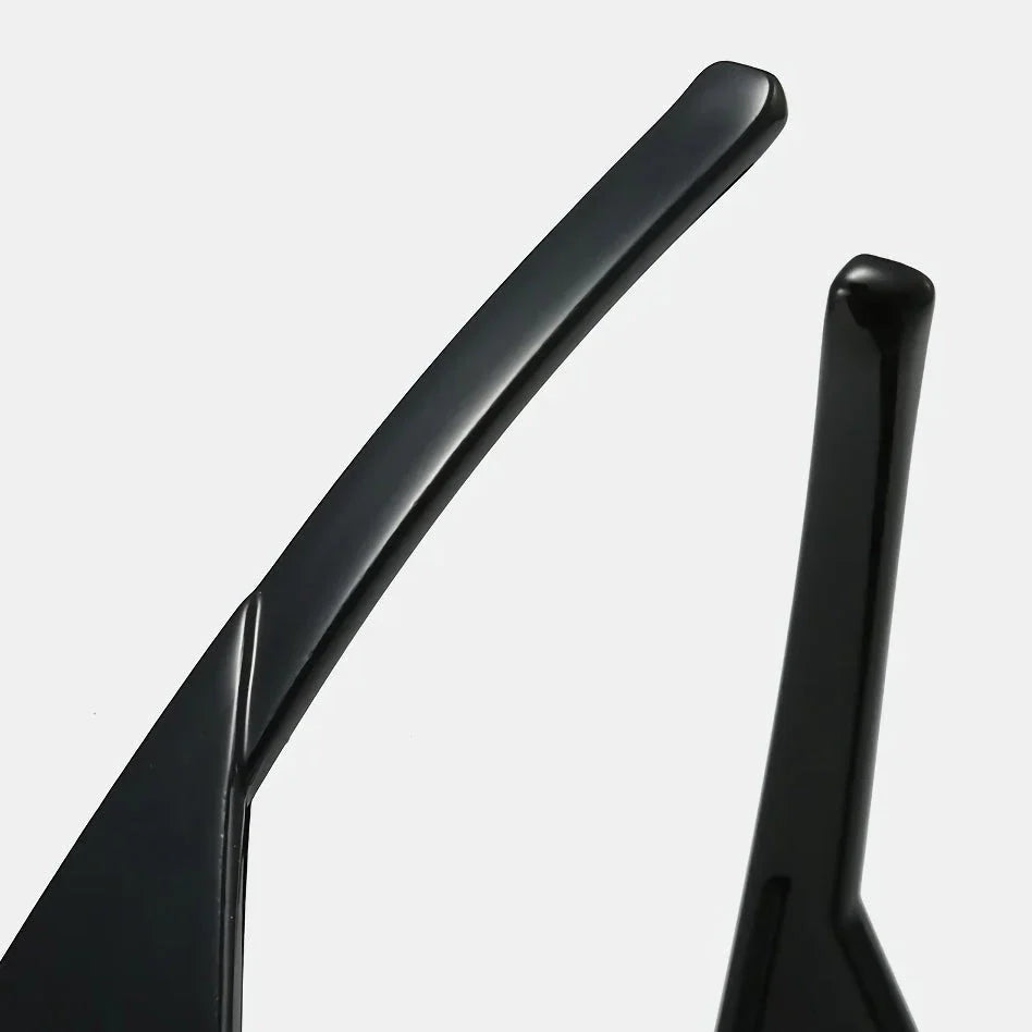 Irregular semi-rimless sunglasses with UV400 protection, offering a unique and stylish design for both men and women
