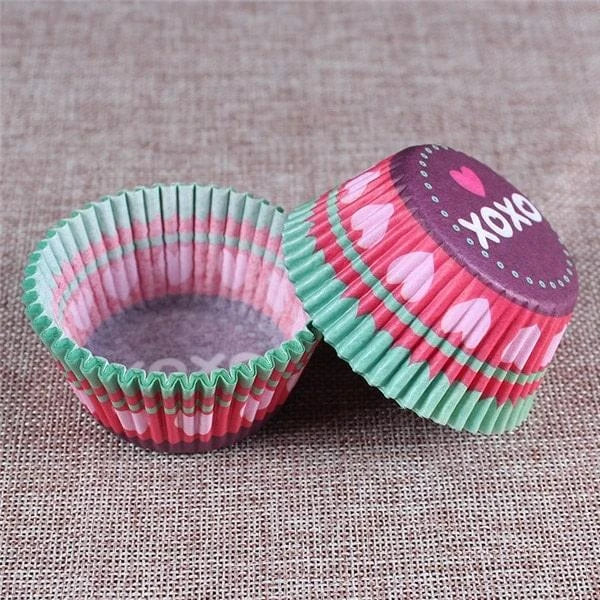 Premium British-made paper cupcake liners in a mixed colour pack, perfect for baking delicious treats at home