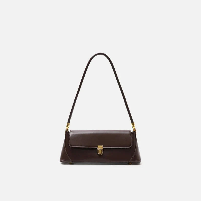 Stylish Trendy Shoulder Bag with Crocodile Pattern, Made of Premium PU Material for Versatile British Fashion