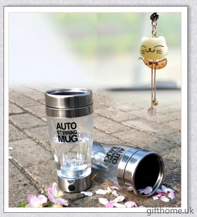 Premium Automatic Drink Mixer with stainless steel liner, battery-powered design, and various capacity options