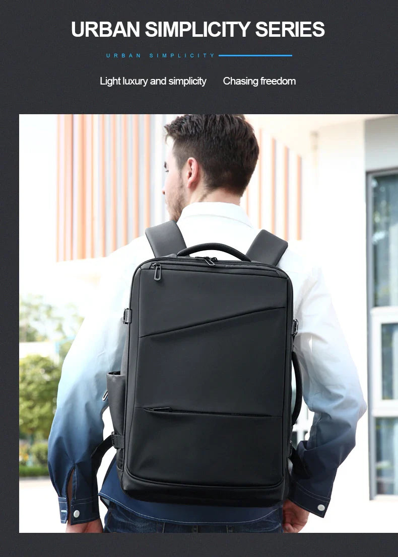 Versatile Backpack made of premium Oxford textile with multiple pockets for organised storage