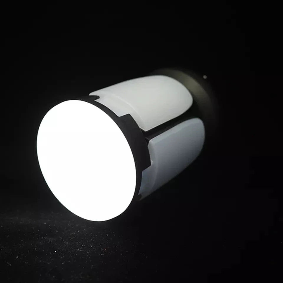 A 1000 lumen rechargeable solar LED camping lantern with a foldable design and versatile lighting modes
