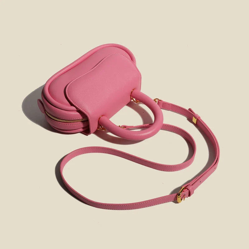 GiftHome UK Premium Genuine Leather Macaron Handbag for Elegant Style