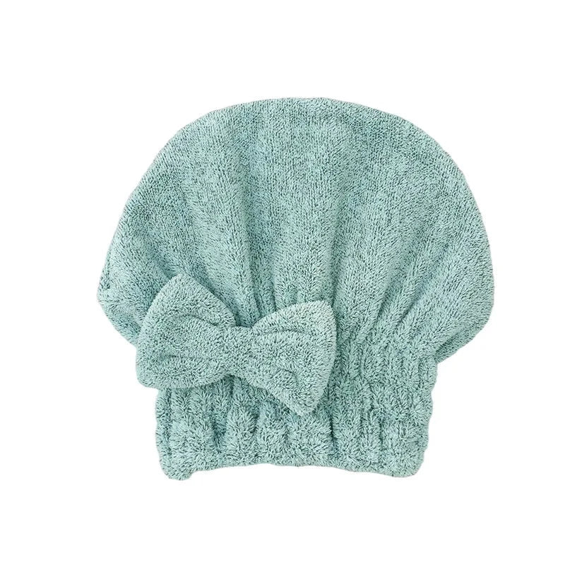 Bamboo Hair Towel Wrap: Microfibre Hair Drying Turban with Stylish Bowknot Design
