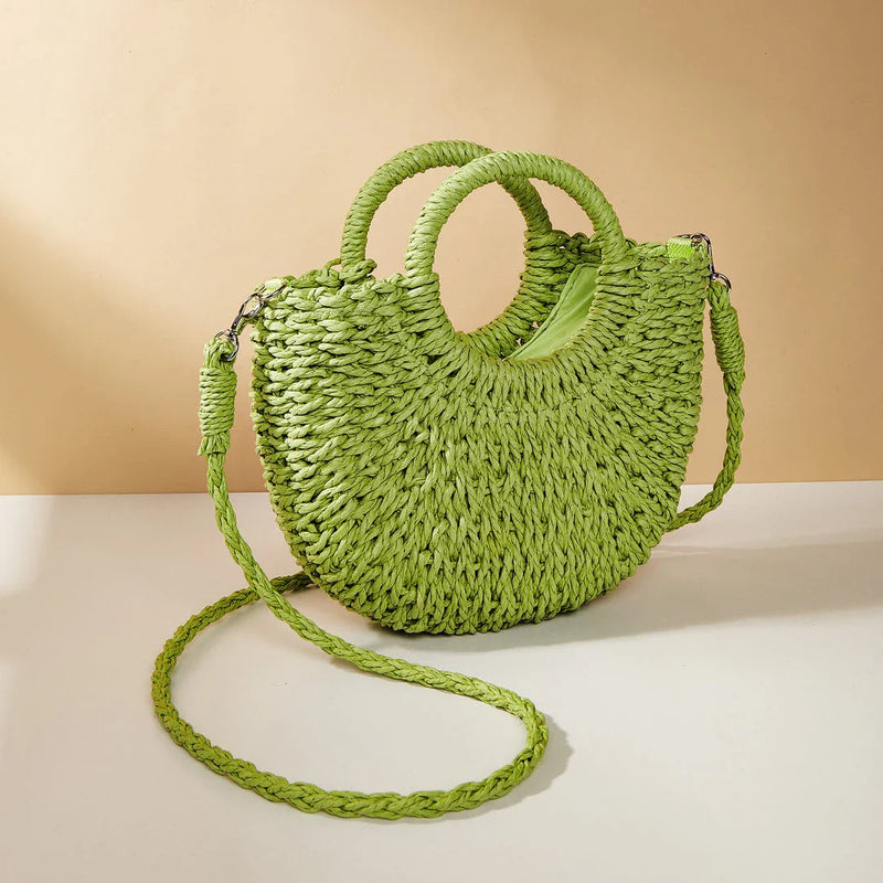 GiftHome UK Stylish Straw Woven Beach Bag for Women