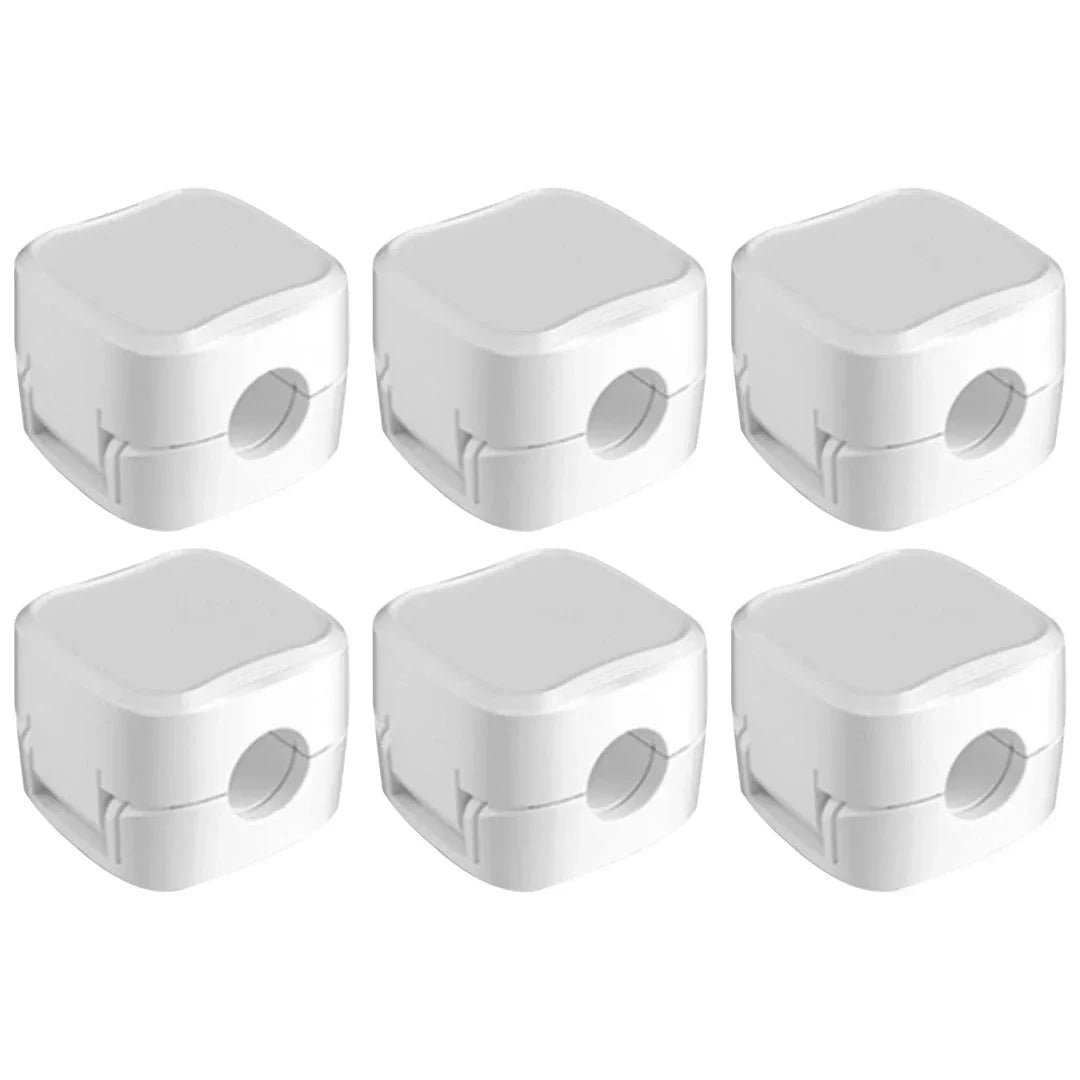 Adjustable magnetic cable clips organizer with strong adhesive for easy cable management