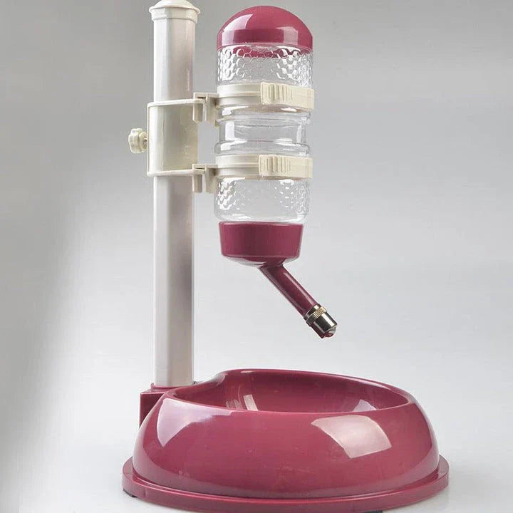 Automatic pet water dispenser and feeding bowl with sleek, modern design and 500 ml water capacity
