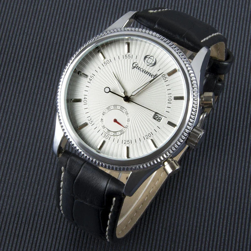 Premium British-made steel-belt business watch with a classic, elegant design