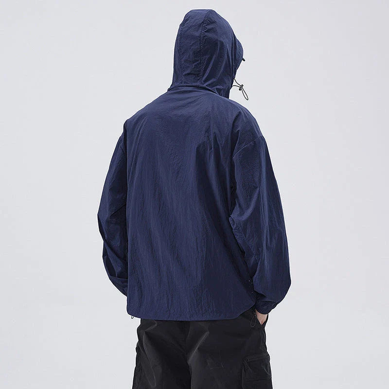 A lightweight, versatile outdoor jacket made from premium nylon fabric, perfect for British adventures and outdoor activities.