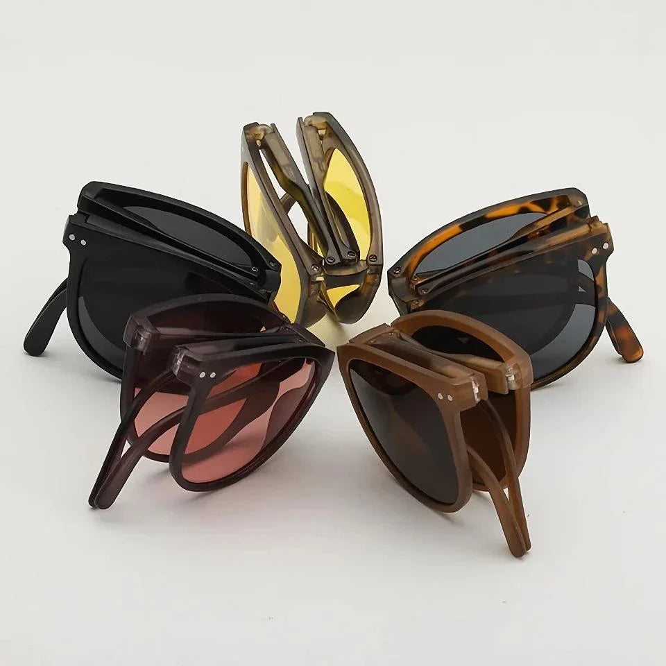 Elegant and foldable sunglasses with UV400 protection, perfect for British women's everyday style