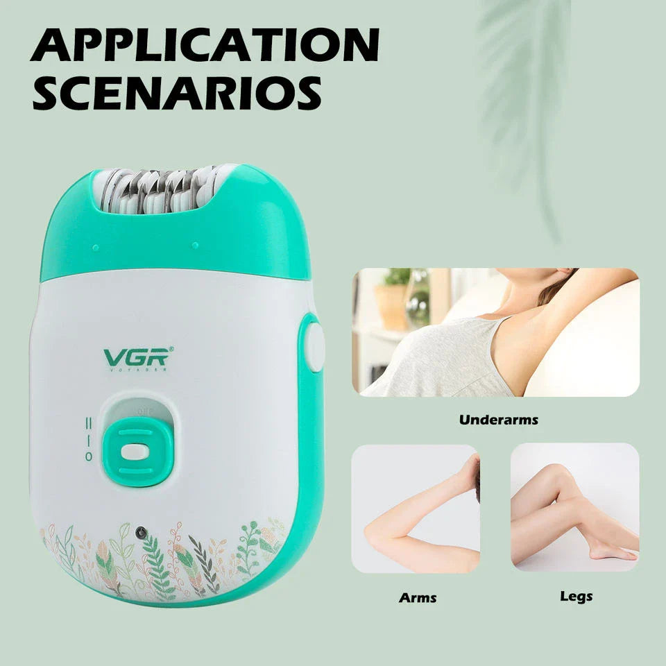 Rechargeable Women's Epilator for Smooth, Hair-Free Skin - Turquoise Colour