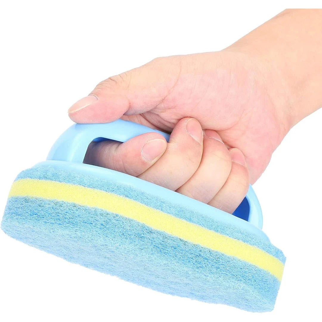 A versatile cleaning brush with a comfortable handle, designed for effective scrubbing on various surfaces in the home.