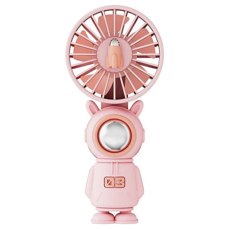 Portable Mini Hand Fan in Pink Colour, Providing Refreshing Cooling for UK Summers