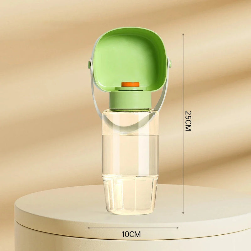 GiftHome UK Portable Pet Water Bottle & Feeder - 18.6oz Travel Dispenser
